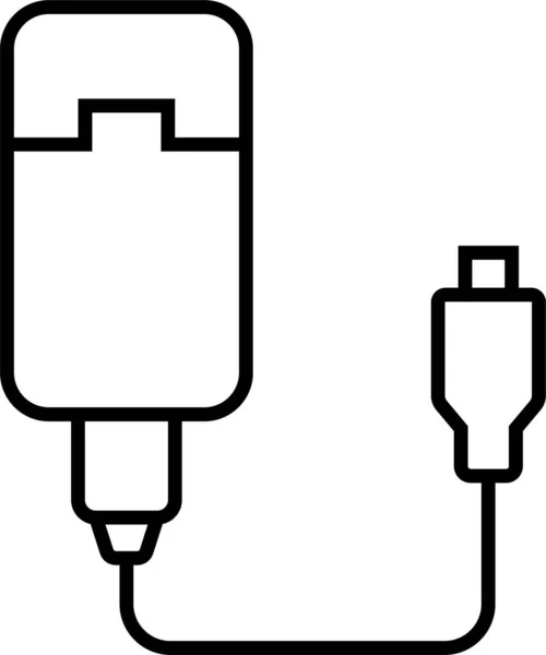 Station Externe Harde Pictogram — Stockvector