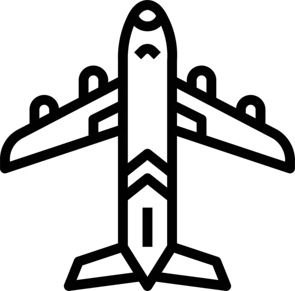 Uçak Uçak Havacılık Simgesi — Stok Vektör