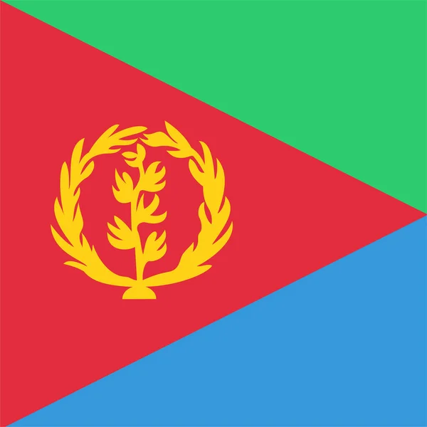 País Eritrea Eritrea Icono Estilo Plano — Archivo Imágenes Vectoriales