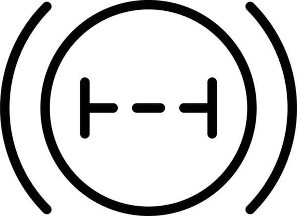 Иконка Тормозной Системы Тормозного Фильтра Стиле Наброска — стоковый вектор