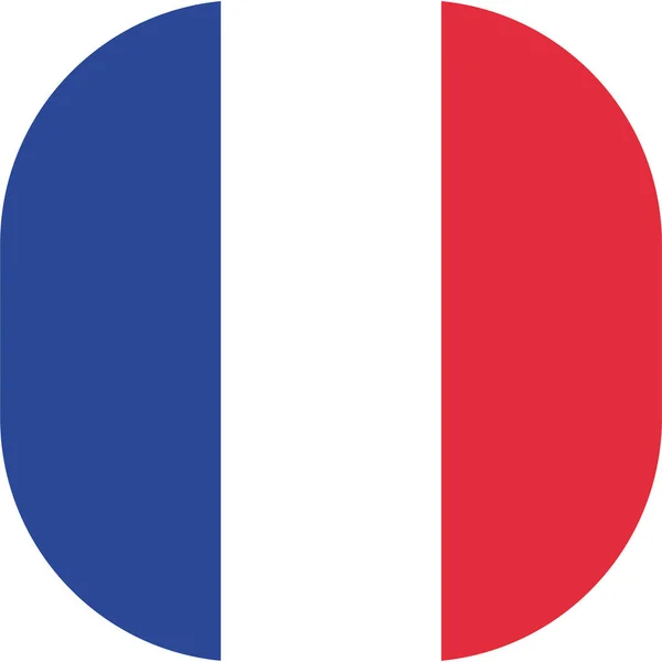 Country Flag France Icon Flat Style — 스톡 벡터