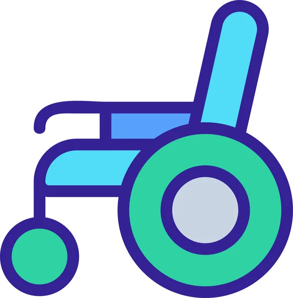 Icône Invalide Handicapé Électrique — Image vectorielle
