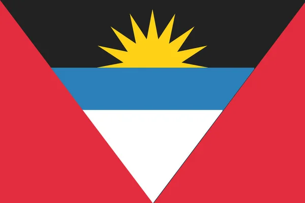 Antigua Barbuda Country Icon Flat Style — Stock Vector