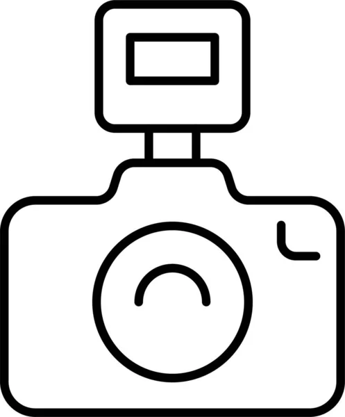 Ikon Foto Kamera - Stok Vektor