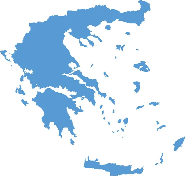 Paese Greco Icona Greca Stile Solido — Vettoriale Stock