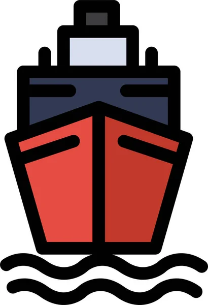 Barco Nadar Icono Transporte — Vector de stock