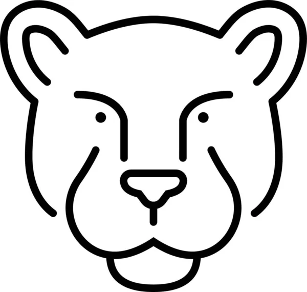 Ζώο Αρκούδα Θηρίο Εικονίδιο — Διανυσματικό Αρχείο