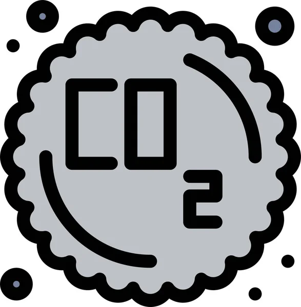 Co2 Gas Pollution Icon — Stock Vector