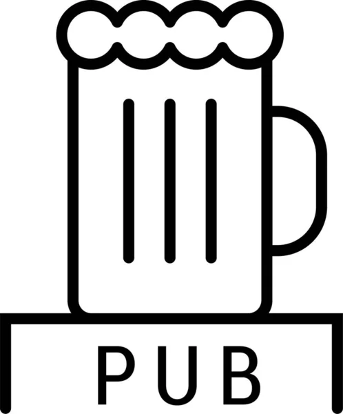 酒精啤酒图标 — 图库矢量图片