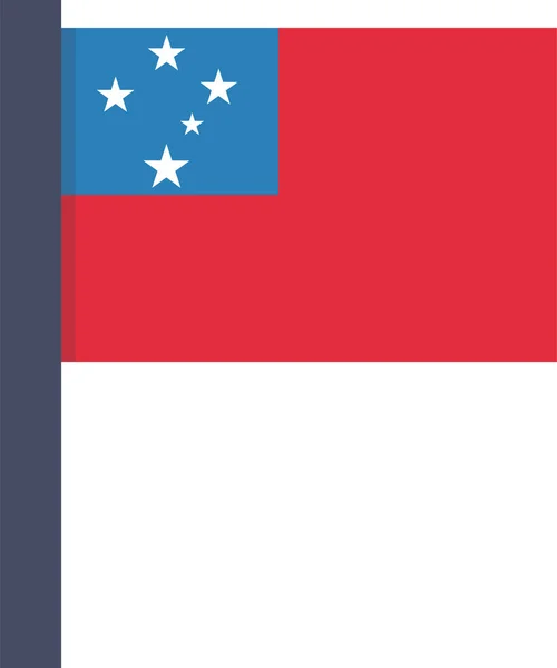 Ülke Bayrağı Ulusal Simgesi Düz Stil — Stok Vektör