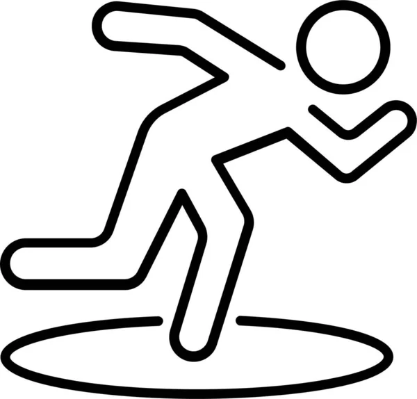 Фигура Бегущего Человека — стоковый вектор