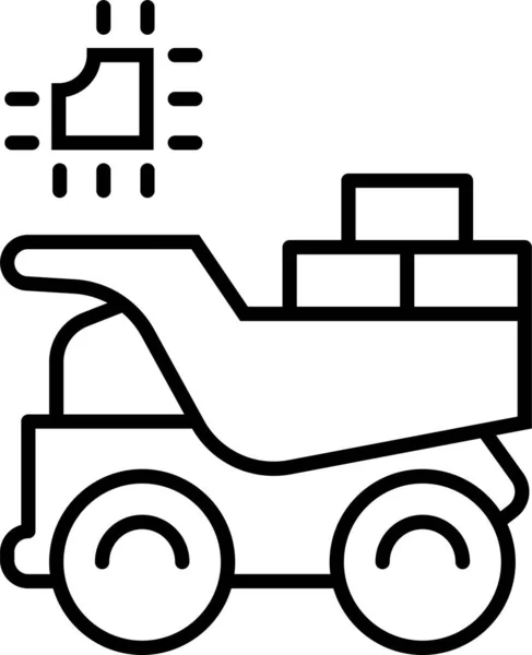 Costruzione Mattoni Icona Intelligente — Vettoriale Stock