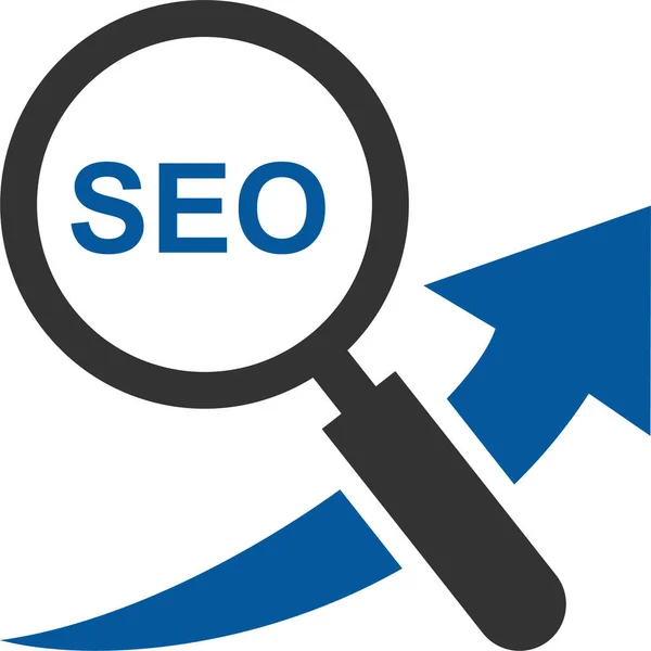 Seo Service Icon Solid Style — 스톡 벡터