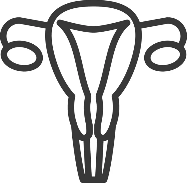 Anatomie Hôpital Organe Interne Icône Dans Style Contour — Image vectorielle