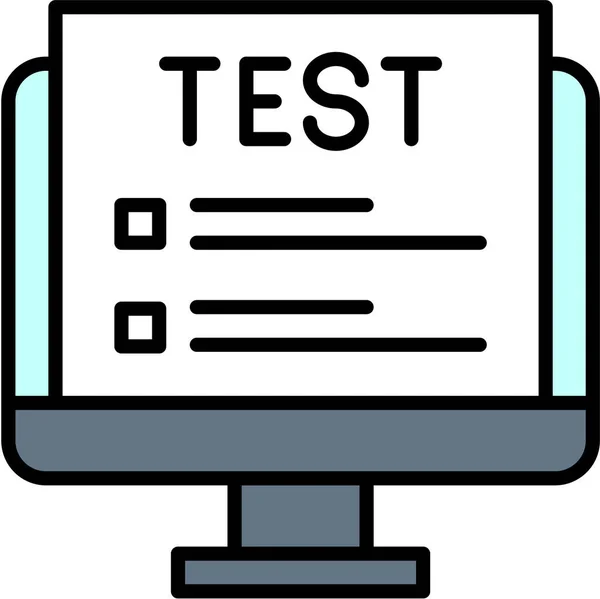 Examen Examen Experimento Icono — Archivo Imágenes Vectoriales