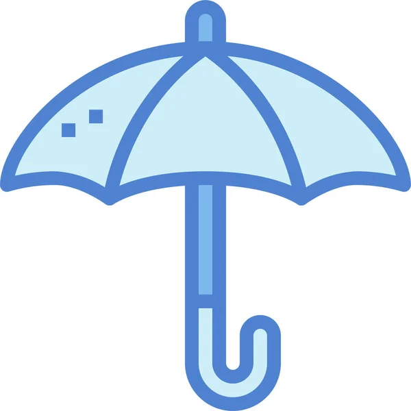 Protezione Cloud Icona Pioggia — Vettoriale Stock