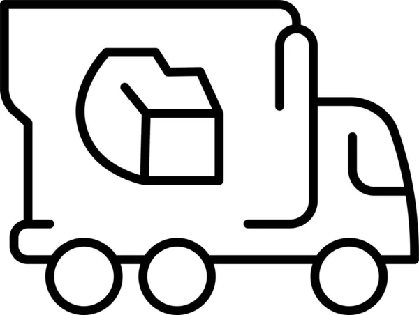 Ikon Transportasi Konstruksi Batubara - Stok Vektor