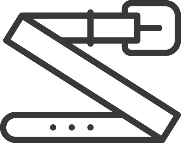 Значок Одежды Пояса Стиле Наброска — стоковый вектор