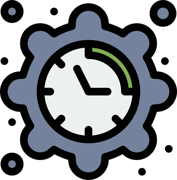 Clock Date Setting Icon — Stock Vector