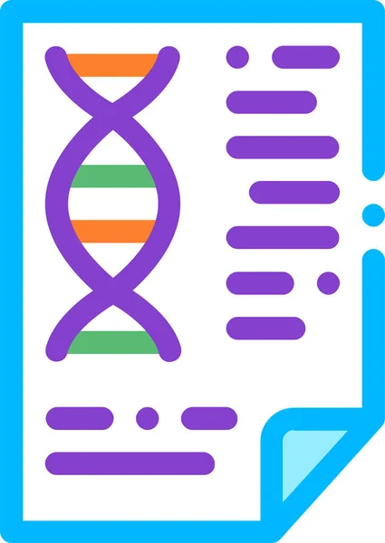 Het Pictogram Van Het Dossier Van Biomateriaalchemie Gevulde Contourstijl — Stockvector