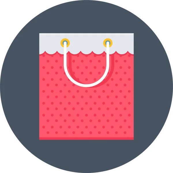 Buy Shop Bag Icon Flat Style — Stock Vector