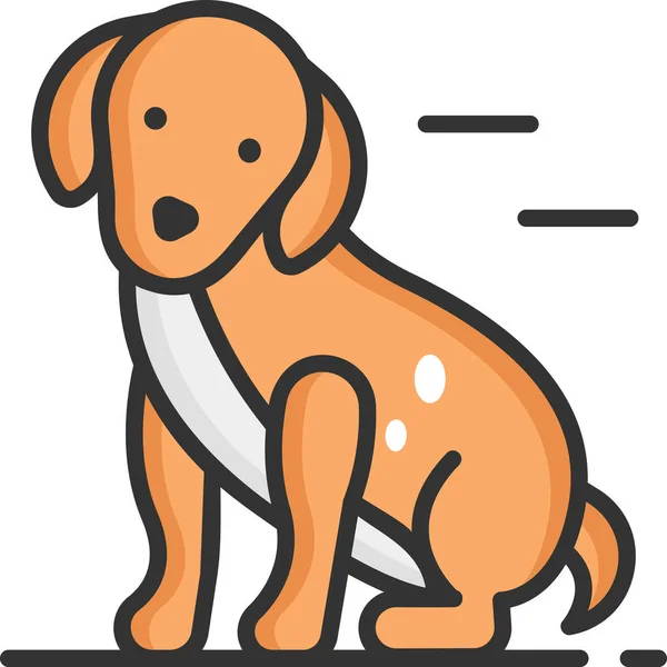 Tier Tiere Hund Symbol — Stockvektor