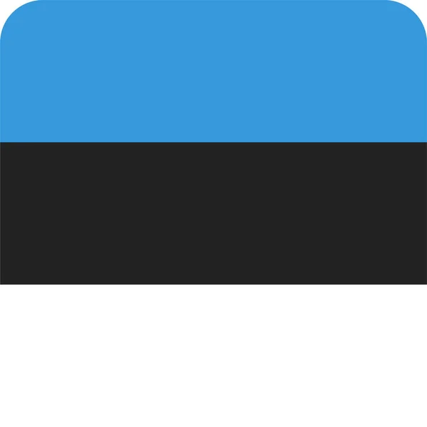 País Estonia Estonia Icono Estilo Plano — Archivo Imágenes Vectoriales