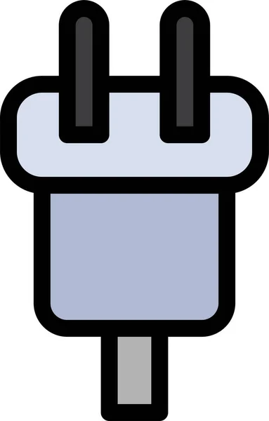 Laad Connector Snoer Pictogram — Stockvector