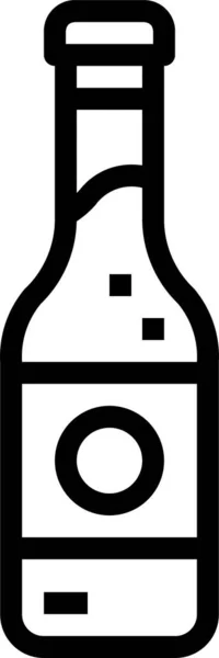 Пивна Пляшка Напій Значок — стоковий вектор