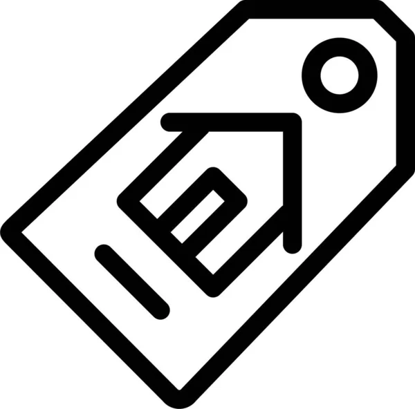 Building Home House Icon Outline Style — Stock Vector