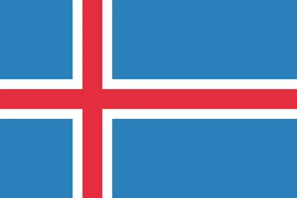Iceland Icon Flat Style — стоковий вектор