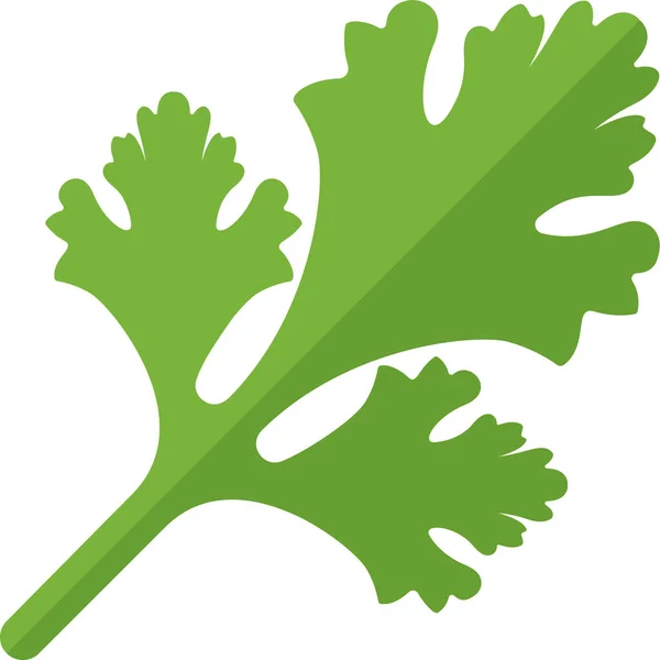 Cibo Verde Icona Verde Stile Piatto — Vettoriale Stock