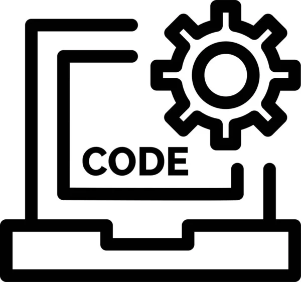 Code Coding Develop Icon — Stock Vector