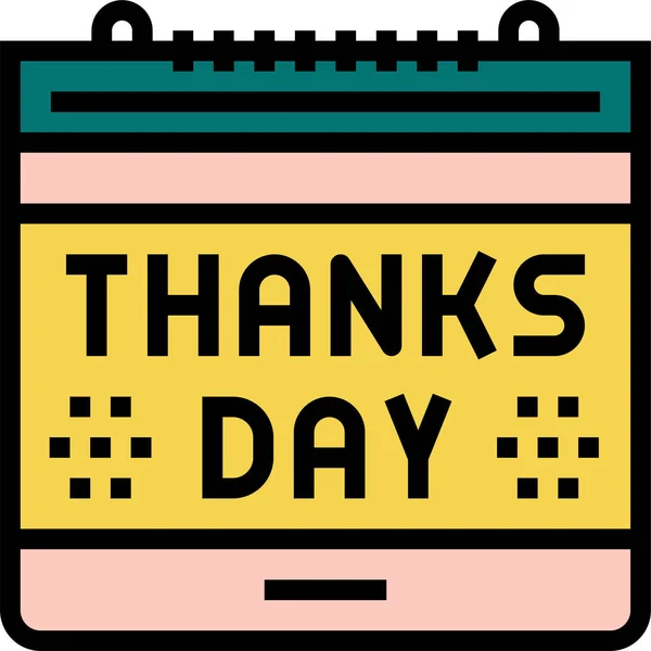 Thank You Day Icon — стоковый вектор