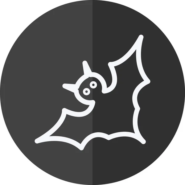 Ícone Natal Celebração Morcego Estilo Esboço — Vetor de Stock