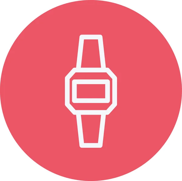 Icono Interfaz Fecha Reloj Estilo Esquema — Vector de stock