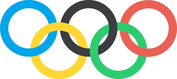 Games Olympic Olympics Icon Flat Style — 스톡 벡터