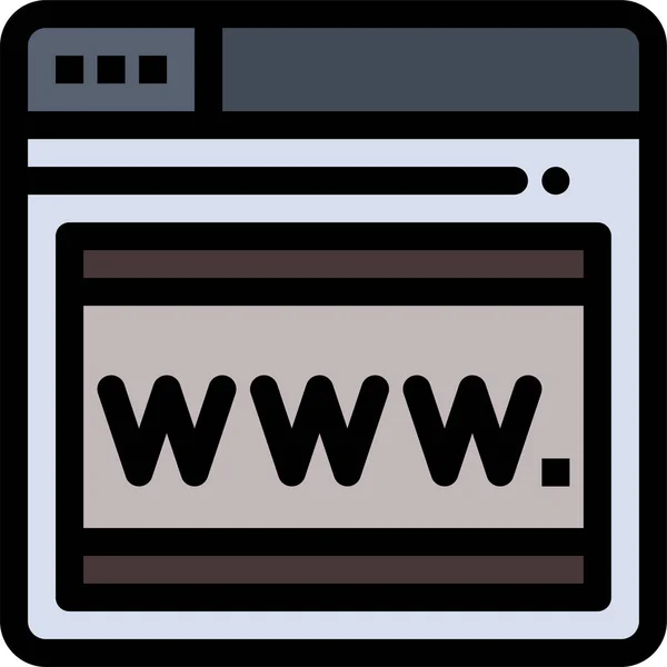 Seo Web Webpage Icon — Stockvektor