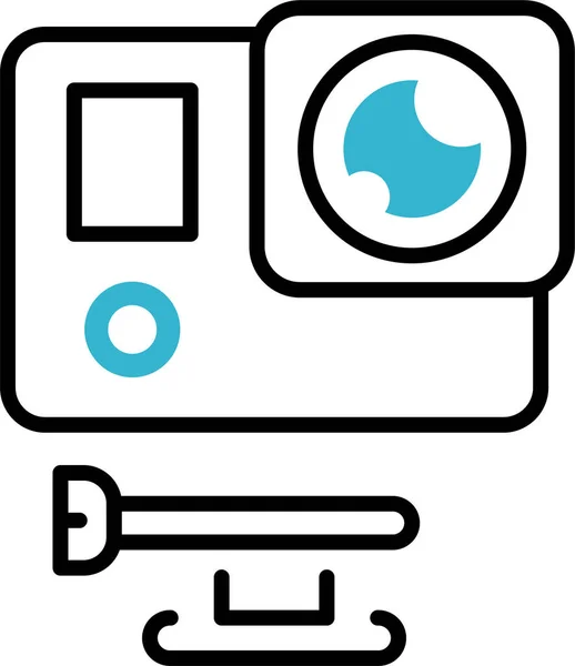 Photo Camera Action Icon — Stock Vector