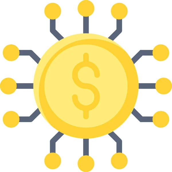 Icona Dell Economia Dei Pagamenti Pagamento — Vettoriale Stock