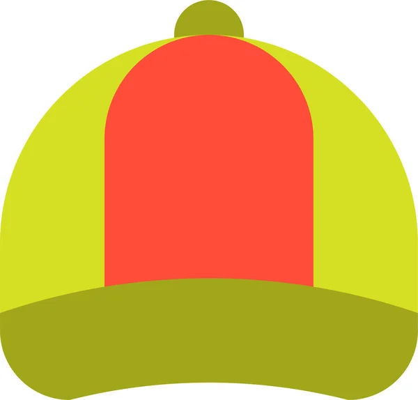 Gorra Ropa Icono Ropa Estilo Plano — Vector de stock