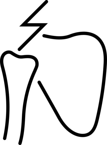 Иконка Перелома Бедра — стоковый вектор
