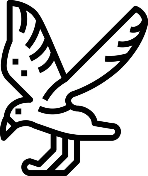 Значок Птицы Чайки — стоковый вектор