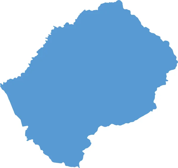 Lesotho Mapa País Icono Estilo Sólido — Vector de stock