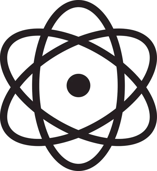 原子能生态图标的轮廓风格 — 图库矢量图片