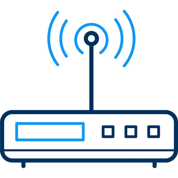 Router Device Hardware Icon Outline Style — Stock Vector