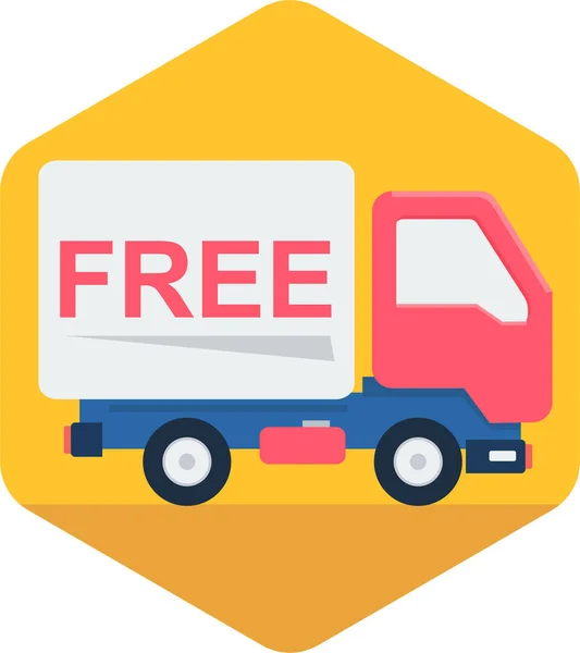 Delivery Shipping Shopping Icon Flat Style — Stock Vector