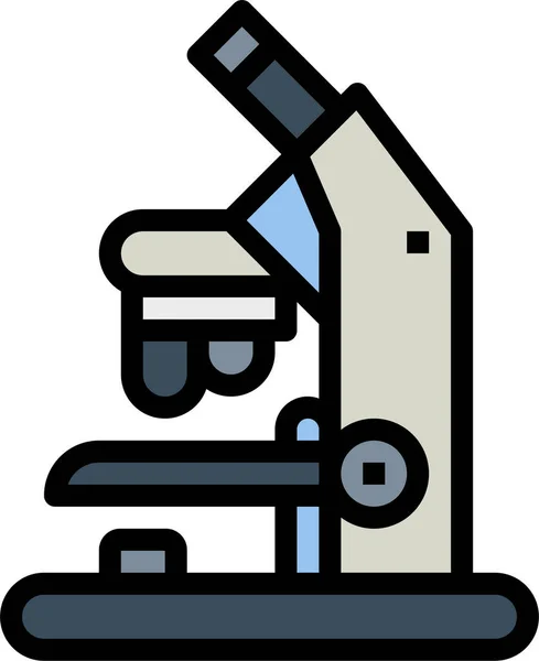 Electronic Microscope Scientific Icon — Stock Vector