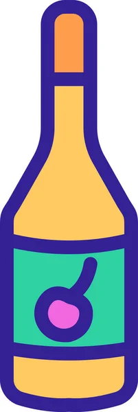 Beere Kirschbecher Ikone Der Kategorie Lebensmittel Getränke — Stockvektor