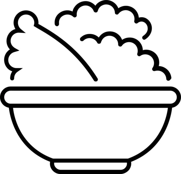 Albóndigas Plato Icono Comida — Archivo Imágenes Vectoriales